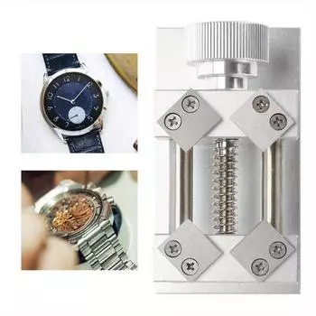 Профессиональный инструмент для снятия безеля часов, инструмент для открывания задней крышки верстака, инструмент для ремонта деталей часов для часовщика, красный/серебристый