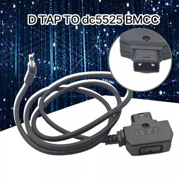 Профессиональный кабель D-Tap Male to Right Angle 5.5x2.5mm для DSLR Rig Power V-Mount Anton Camera Monitor Cable Replacement