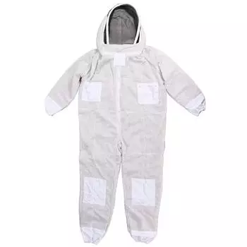 Профессиональный костюм для сиамских пчел, застежка-молния, 3-слойный сетчатый космический костюм, вентилируемый костюм для пчеловода XXL XXL