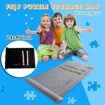 Профессиональный коврик для хранения пазлов до 1500 шт. Roll Up Puzzle Felt