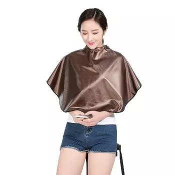 Профессиональный кожаный платок для стрижки волос, парикмахерский водонепроницаемый фартук для окрашивания волос, антипригарный, легкоочищаемый, парикмахерский стиль, ткань коричневый