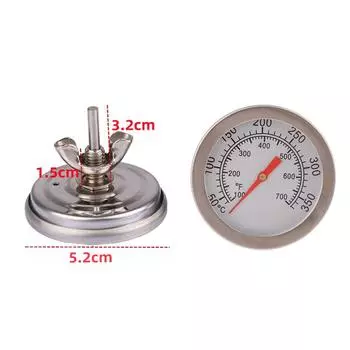 Профессиональный кулинарный аксессуар 0-300C биметаллический термометр для барбекю для гриля духовки герметичный зонд детектор температуры 100-700 Fahrenheit