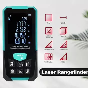 Профессиональный лазерный дальномер 120 м393 фута лазерная рулетка дальномер с одним непрерывным D3-50