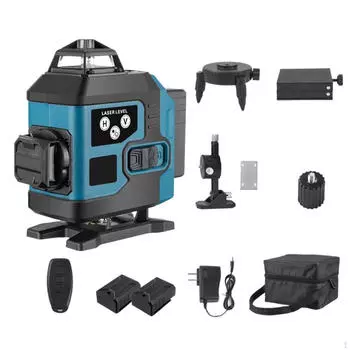 Профессиональный лазерный уровень абажура на 16 линий для разметки дома 2 батареи 1 Battery