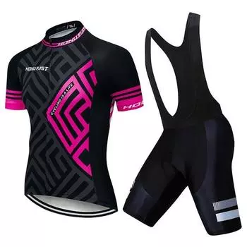 Профессиональный летний короткий комплект одежды для езды на велосипеде, мужские/женские спортивные трикотажные костюмы, костюмы S