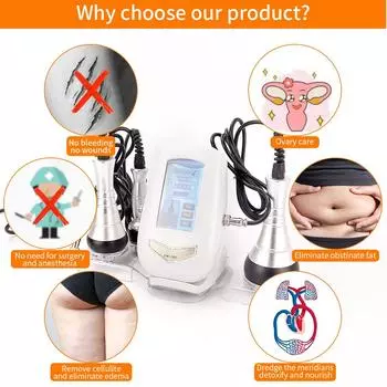 Профессиональный массажер для похудения, ультразвуковой кавитационный аппарат для похудения живота, талии, сжигатель жира, RF-лифтинг кожи, против старения AU Plug