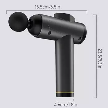 Профессиональный массажный пистолет 99 скоростной высокочастотный электрический массажер для мышц и тела с 8 головками для фасций для мужчин и женщин фитнес Ou Type C Charge серый