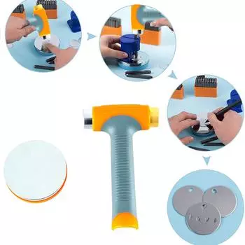 Профессиональный металлический блок с резиновой основой для ювелирных изделий, штамповка и металлообработка, молоток, кузнечная пластина, ювелирный инструмент 2