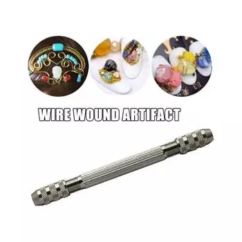 Профессиональный мини-набор ручных сверл с 10 шт., набор спиральных сверл из нержавеющей стали, двойной патрон, ручная дрель, тиски