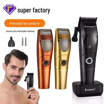 Профессиональный мужской электрический триммер для волос и бороды высокой мощности для салонного использования USB type (replaceable cover)