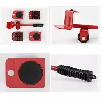 Профессиональный набор инструментов для подъема мебели, комплект ручных инструментов для перемещения тяжелых грузов, набор колес для перемещения мебели, роликовое устройство