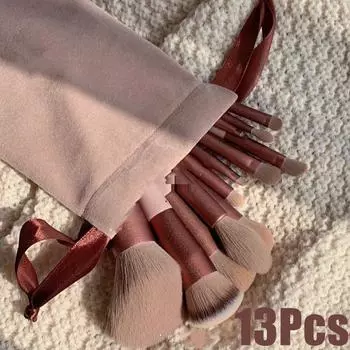 Профессиональный набор кистей для макияжа Super Soft 13шт. фиолетовый