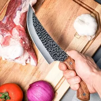 Профессиональный нож шеф-повара, кованный вручную, нож для обвалки мяса, ножи для резки фруктов, универсальные ножи для барбекю, кухонные ножи и аксессуары