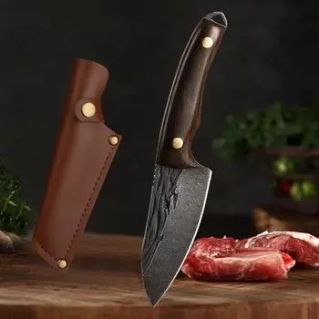 Профессиональный нож шеф-повара, кухонные ножи для обвалки мяса, кованый нож ручной работы из нержавеющей стали, мясницкий нож, кухонные ножи with cover