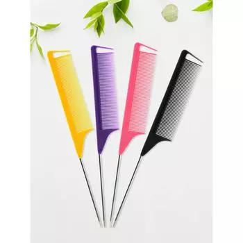 Профессиональный острый хвост для салона парикмахерских услуг, укладка волос, антистатическая расческа, щетка для волос, стальная игла, штифт, расчески с крысиным хвостом, парикмахерские принадлежности