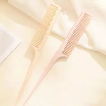 Профессиональный острый хвост для салона парикмахерских услуг, укладка волос, антистатическая расческа, щетка для волос, стальная игла, штифт, расчески с крысиным хвостом, парикмахерские принадлежности розовый