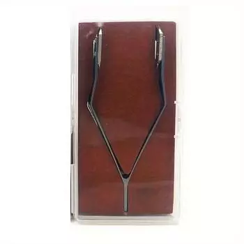 Профессиональный пинцет V-типа из нержавеющей стали для часовых браслетов - Прецизионный инструмент для снятия пружинных стержней для ремонта часов, браслетов и ювелирных изделий с эргономичной чёрный