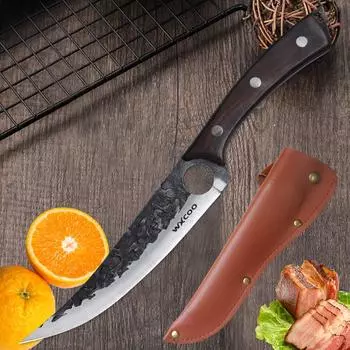 Профессиональный поварской нож, японские кухонные ножи, кованый нож из нержавеющей стали для обвалки, многофункциональный нож для нарезки мяса with cover