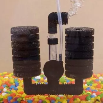 Профессиональный практичный настенный аквариумный биохимический губчатый фильтр, воздушный насос для аквариума A