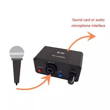 Профессиональный предусилитель для микрофона, голосовой ламповый микрофонный предусилитель с высокой мощностью 48 В улучшает качество звука A