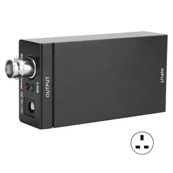 Профессиональный преобразователь HDMI в 3G SDI Видеоадаптер высокой четкости UK Plug чёрный