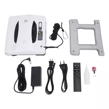 Профессиональный робот для мытья окон с мощностью всасывания 2800 Па и технологией интеллектуального обнаружения краев Windo US Plug