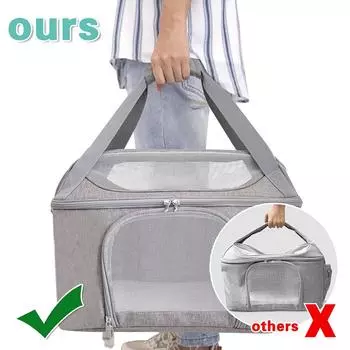 Профессиональный рюкзак для собак, дышащая переносная складная сумка для домашних животных, одобренная авиакомпаниями, сумка для транспортировки маленьких собак и кошек, исходящая 43x20x33cm