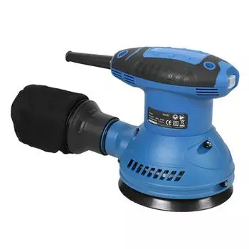 Профессиональный шлифовальный станок 320 Вт, портативный электрический шлифовально-полировальный станок со съемным пылеуловителем EU Plug синий