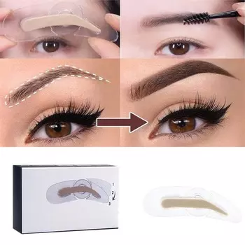Профессиональный штамп для бровей, регулируемый водостойкий порошок для бровей, косметический инструмент для макияжа бровей, долговечный татуаж бровей, быстрый макияж, усилители бровей