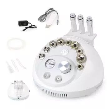 Профессиональный скруббер для кожи, пилинг для лица, алмазная микродермабразия, дермабразия, глубоко очищающая косметическая машина белый