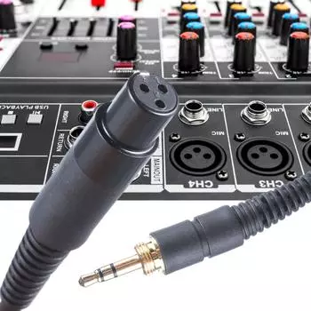Профессиональный спиральный кабель для наушников Q701/K712/K702/K240/K240 MKII/K141/K171, кабель для наушников с адаптером 6,35 мм чёрный