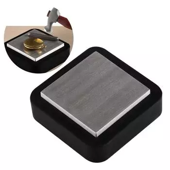 Профессиональный стальной блок с резиновой основой для штамповки ювелирных изделий, металлический блок, металлическая пластина, стальная наковальня для ювелирных изделий