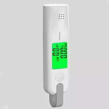 Профессиональный тестер алкоголя, автоматический тестер алкоголя в выдыхаемом воздухе, ЖК-дисплей, портативный USB перезаряжаемый алкотестер, инструмент для тестирования алкоголя белый