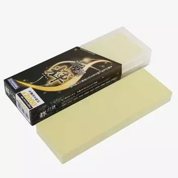 Профессиональный точильный камень NANIWA Goken Kagayaki #2000 с подставкой для заточки и футляром для хранения 210 x 70 x 20 мм NK-2220