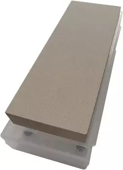 Профессиональный точильный камень NANIWA Kagayaki #220 с подставкой для заточки и футляром для хранения 210 x 70 x 10 мм NK-2002