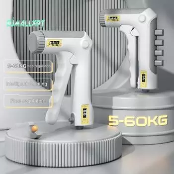 Профессиональный тренажер для тренировки силы хвата — усилитель предплечья с усилителем для захвата пальцев, регулируемое сопротивление, нескользящий захват для рук A белый