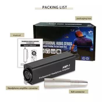 Профессиональный усилитель для наушников XLR в 3,5 мм, преобразователь, усилитель для наушников HiFi, бесшовное соединение, длительная работа