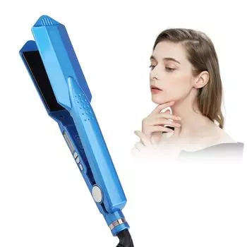 Профессиональный утюжок для выпрямления волос с широкой пластиной, керамическая планка для быстрого выпрямления волос, укладка волос в салоне US