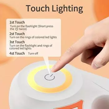 Профессиональный выдвижной поводок для собак с фонариком спереди, светодиодная подсветка на 360°, не спутывается, тренировочный поводок 3M