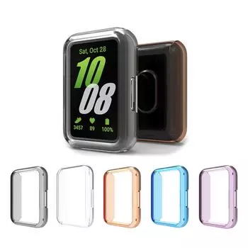 Профессиональный защитный чехол. Мягкий и электронный чехол. Простая установка. Универсальный защитный чехол для часов Fit 3. фиолетовый