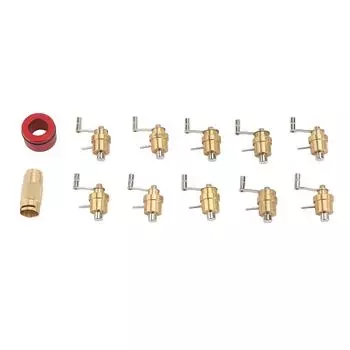 Профессиональный заводчик ходовой пружины для часов, комплект из латуни для часовщика, 10 моделей