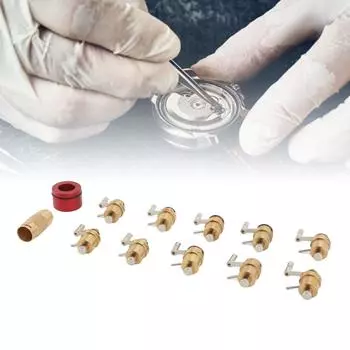 Профессиональный заводчик ходовой пружины для часов, комплект из латуни для часовщика, 10 моделей