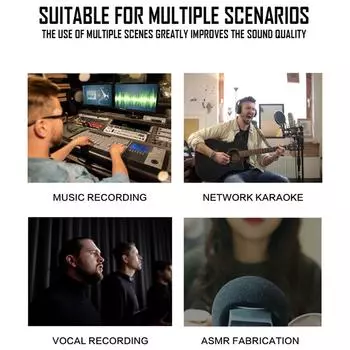 Профессиональный звуковой интерфейс записи Fidelity Sound для студии и подкастинга