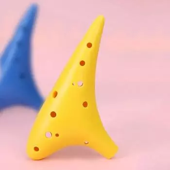 Professional Resin Ocarina Flute 12 Hole Children Musical Instruments Ocarina Flute Children зелёный