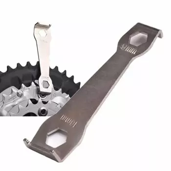 Professional Road Bike Chainring Screw Wrench Chain Wheel Plate Bolts Key Cycling Repair Removing Install Hand Tool серебряный