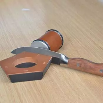 Professional Roller Sharpener Set with 5 Angles Efficient Blade Sharpening Tool for Kitchen цвет старого дерева