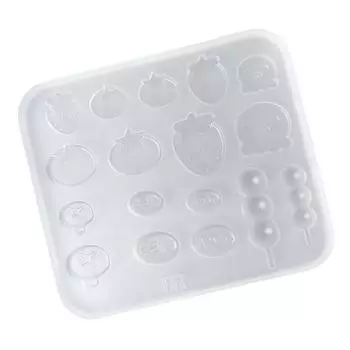 Professional Silicone Nail Art Mold Food Theme Nail Accessories Manicure Template Pendant Mold Silicone Texture for Nail