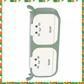 Professional Tool Soap Box Easy To Drain Wall Mounted Soap Dish Holder Cute Deer Horn Shape Seamless No Drilling Installation Or