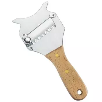 Professional Truffle Slicer Stainless Steel Cheese Plane with Beechwood Handle Chocolate Shaving Tool for Kitchen Use