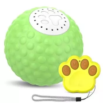 Professional Upgraded Remote Control Version Pet Intelligence Toy Cat Ball Rolling Sound Making Teaser Cat Mint Ball Christmas Gifts Pet Toy English